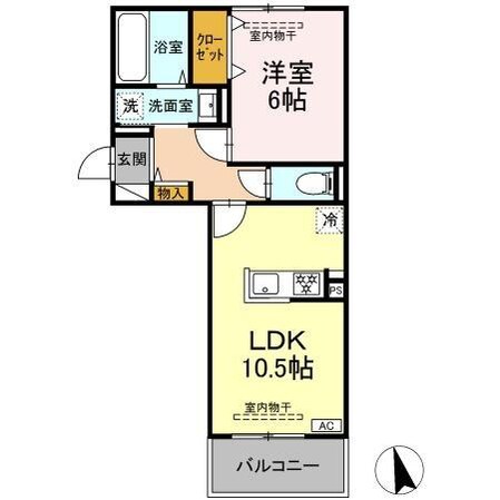 ヒルズスクエアの物件間取画像